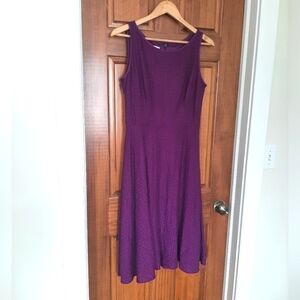 KASPER Magenta Pink A line Fit and Flare Sleeveless Dress